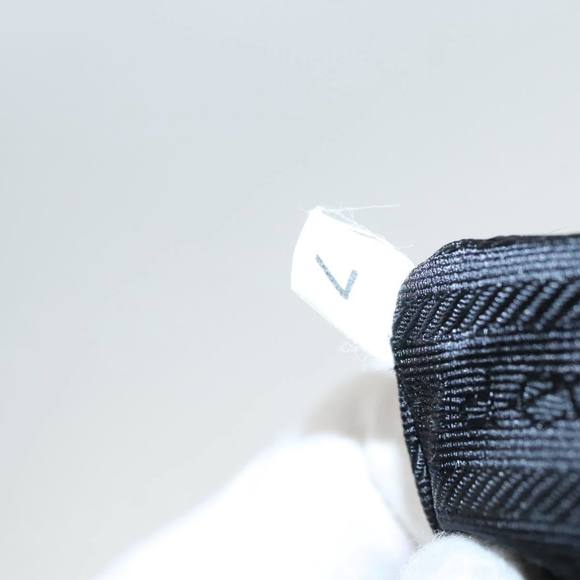 PRADA PRADA Hand Bag Nylon Khaki Silver Auth 95368 - Picture 12 of 16